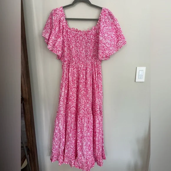 Pink City Prints Lolita Dress - Retro Rose. S. - Picture 5 of 8